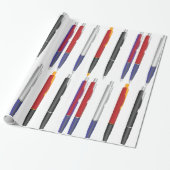 複数ペン ラッピングペーパー (アンロールド)