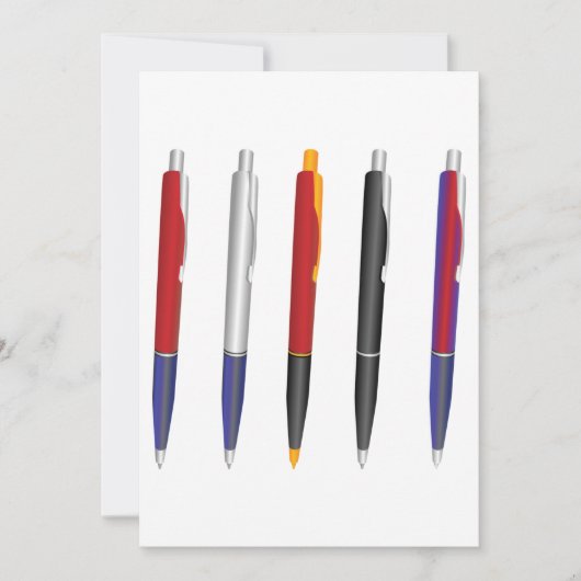 複数ペン 招待状 (正面)