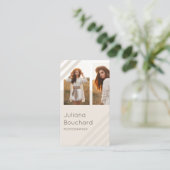 複数モダンミニマル写真撮影 名刺 (スタンド正面)