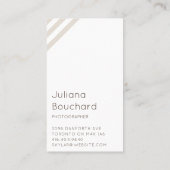 複数モダンミニマル写真撮影 名刺 (裏面)