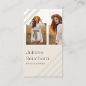 複数モダンミニマル写真撮影 名刺 (正面)