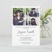 複数モダン写真卒業 招待状 (スタンド正面)