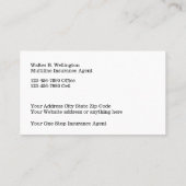 複数保険募集人 名刺 (裏面)