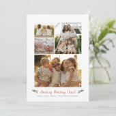 複数写真でホリデーシーズンの挨拶を伝える写真 シーズンカード (スタンド正面)