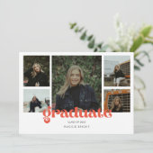 複数写真 2023 年卒業お知らせ 招待状 (スタンド正面)