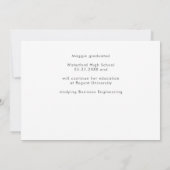 複数写真 2023 年卒業生発表 招待状 (裏面)