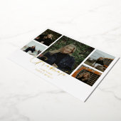 複数写真 2023 年卒業生発表 箔招待状 (回転した状態)