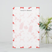 複数層アスカウのカカラフルナダフラグ 便箋 (スタンド正面)