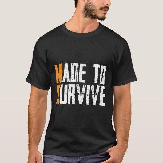 複数生き延び硬化Ms認識度ギフト1 Tシャツ (正面)