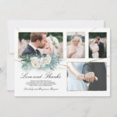 複数結婚の写真の愛と写感謝してい真 招待状 (正面)