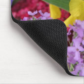 複数色の花 マウスパッド (コーナー)