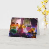 複数色ガラス迷路 カード (黄色い花)