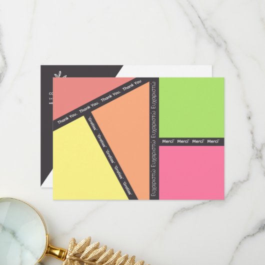 複数言語サンキューカード サンキューカード (正面/裏面インサイチュ)