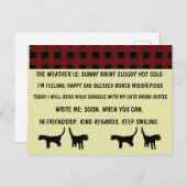 複数選択猫用はがき忙し（個人用） ポストカード (正面/裏面)