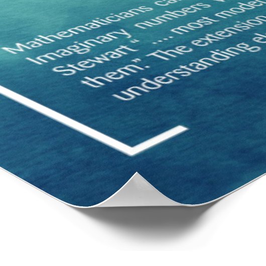 複素数 – Math Poster ポスター (角)