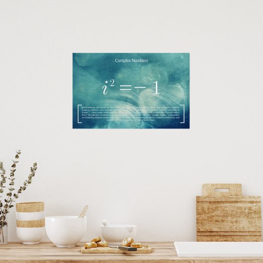 複素数 – Math Poster ポスター (キッチン)