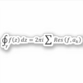 複素解析の残差定理 – 計算と シール (正面)