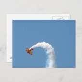 複葉機の曲芸ポストカード ポストカード (正面/裏面)