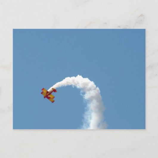 複葉機の曲芸ポストカード ポストカード (正面)