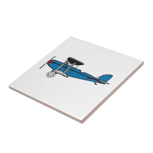 複葉機の飛行機 タイル (側面)