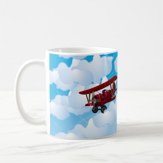 複葉機 コーヒーマグカップ (左)