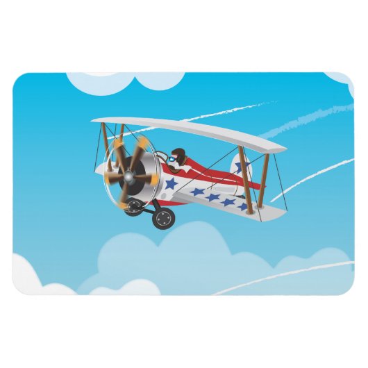 複葉機 マグネット (横)