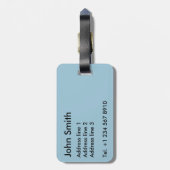 複葉機 ラゲッジタグ (裏面縦)