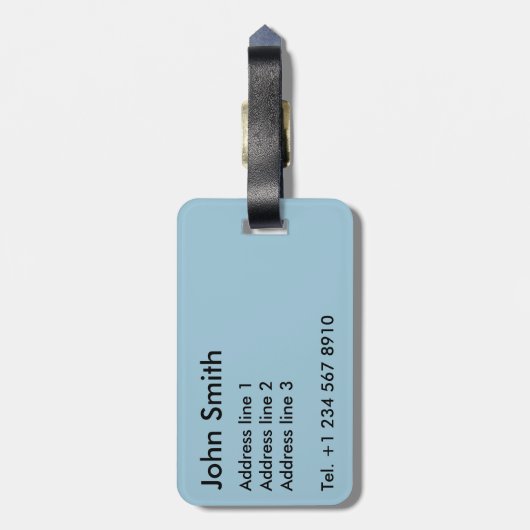 複葉機 ラゲッジタグ (裏面縦)