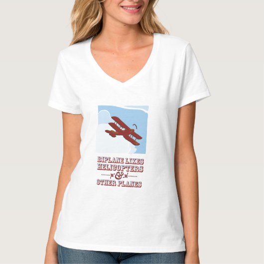 複葉機 Tシャツ (正面)