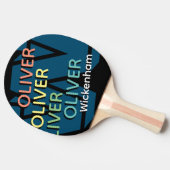 複製モダン色名モノグラム 卓球ラケット (横)