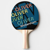 複製モダン色名モノグラム 卓球ラケット (正面)