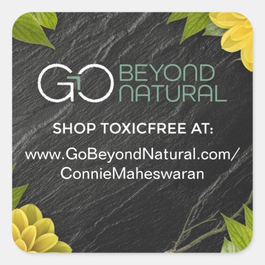 複製リンクステッカー（暗） スクエアシール (正面)