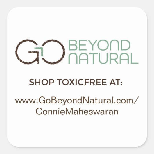 複製リンクステッカー（白） スクエアシール (正面)