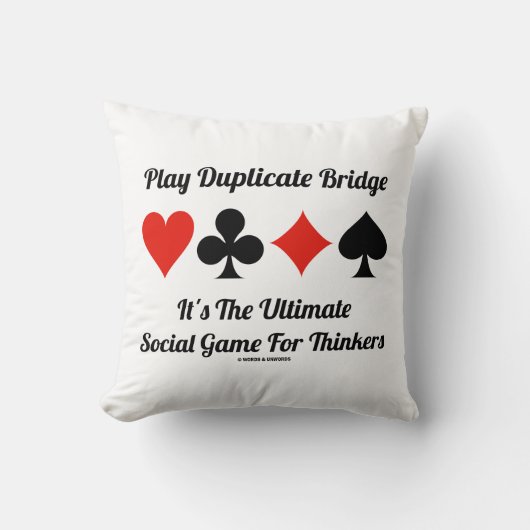 複遊製ブリッジ究極のソーシャルゲームシンカー クッション (正面)