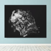 複雑さ/超現実的なスカル キャンバスプリント (インサイチュ (ウッドフロア))