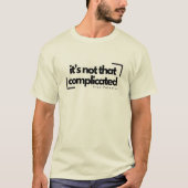 複雑でないバージョン#2 Tシャツ (正面)