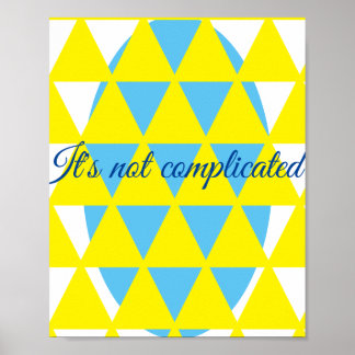 複雑ではない ポスター