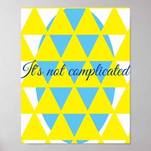 複雑ではない ポスター (正面)