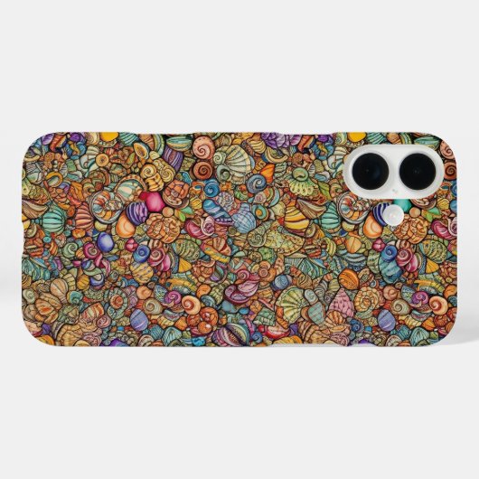 複雑で小さな貝殻 Case-Mate iPhoneケース (裏面 (横))