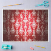 複雑で美しいクリスマスダマスク 薄葉紙 (クラフト)