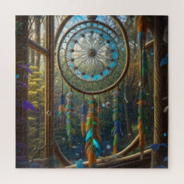 複雑なかわいらしサンキャッチャーのドリームキャッチャー ジグソーパズル