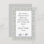 複雑なつる植物エンクロージャカード エンクロージャーカード (正面/裏面)