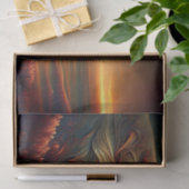 複雑なアメリカ南西部のバイソンのデクページ 薄葉紙 (ギフト)