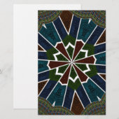 複雑なインスパイア詳細のサリデザイン 便箋 (正面/裏面)