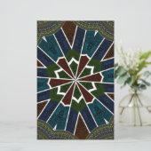 複雑なインスパイア詳細のサリデザイン 便箋 (スタンド正面)