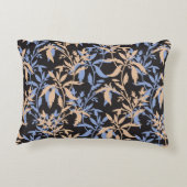 複雑なエレガントフローラを特徴とする繊維デザイン アクセントクッション (裏面)
