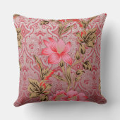 複雑なエレガントフローラpを特徴とする織物デザイン クッション (裏面)