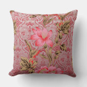 複雑なエレガントフローラpを特徴とする織物デザイン クッション (正面)