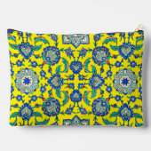 複雑なオットマンテュルキエイズニク花のパターン アクセサリーポーチ (裏面)