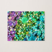 複雑なカラフルなビーズ ジグソーパズル (横)